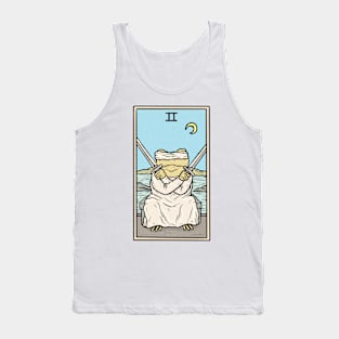 Two of Swords Toad Tarot Tank Top